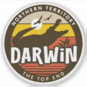 Darwin, Noordelijk Territorium Australië Sticker (Voorkant)