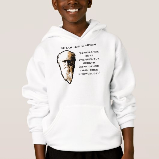 Darwin over Ignorance Hoodie (Voorkant)