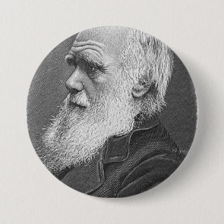 Darwin Portrait Ronde Button 7,6 Cm