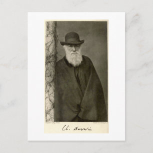 Darwin stand naast een pijler, gepubliceerd in 190 briefkaart