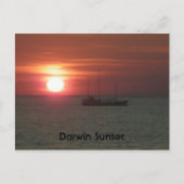 Darwin Sunset Briefkaart (Voorkant)