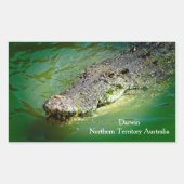 Darwin Territoire du Nord - Stickers Crocodile (Devant)