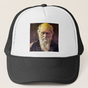 Darwin "Value of Life" Wisdom Quote Gifts & Kaarte Trucker Pet
