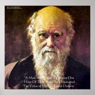Darwin "Value Of Life" Wisdom Quote Posters