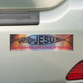 Darwin vs. Jesus bumper sticker (Op auto)