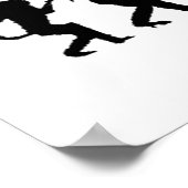 Darwiniaanse evolutie van Rap "RAPPER" Art Poster (Hoek)