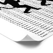 Darwiniaanse evolutie van Rap "RAPPER" Art Poster (Hoek)