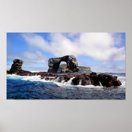 Darwins Arch op de Galapagos-eilanden Poster (Voorkant)