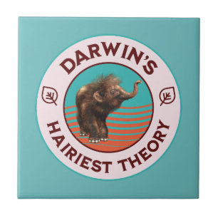 Darwins Haarste Theorie Zachte Wollige Mammoet Tegeltje