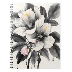 Darwins Slipper - Watercolor bloemen Notitieboek