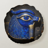 Das Ägyptische Auge´4 Rond Kussen (Achterkant)