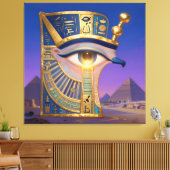 Das Ägyptische Auge  Canvas Afdruk (Insitu (Woonkamer))
