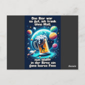Das Bier im Kopf Briefkaart (Achterkant)