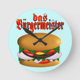 das Burgermeister Wandklok Ronde Klok