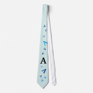 Das - door elkaar gehusselde letters in blauw