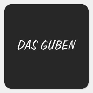 Das Guben Vierkante Sticker