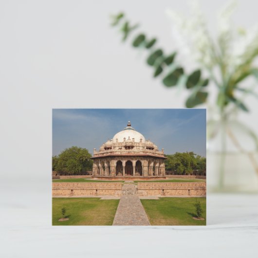 Das Humayun Mausoleum in Neu Delhi Briefkaart (Staand voorkant)