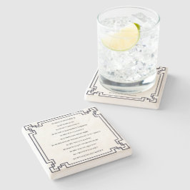 Das Kölsche Grundgesetz – Köln Cologne Jugendstil Stenen Onderzetter