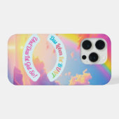 Das Leben ist BUNT iPhone Hoesje (Achterkant horizontaal)