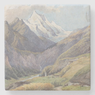 Das Mölltal mit dem Großglockner - Carl Lafite Stenen Onderzetter