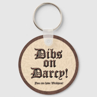 Da's op Darcy. Button Sleutelhanger
