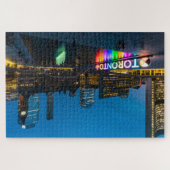 Das Stadtzentrum von Toronto bei Nacht Legpuzzel (Horizontaal)