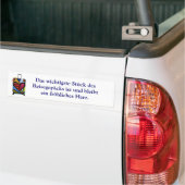 Das wichtigste Stück des Reisegepäcks Bumpersticker (Op Truck)