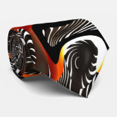 Das Zizzago Afrika Abstract Oranje Zwart 2 (Opgerold)