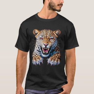 DASCC Jaguar Grafische Woeste Brullende Panter T-shirt