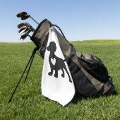 Daschund golfhanddoek (Groen)