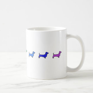 Daschund Rainbow-Mok Koffiemok