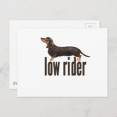 Daschund Sause Dog Briefkaart (Voorkant / Achterkant)