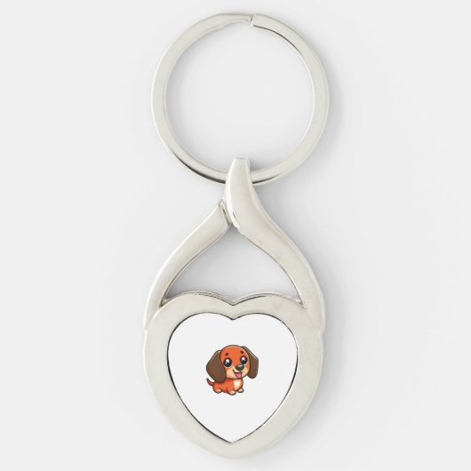 Daschund Sleutelhanger (Voorkant)