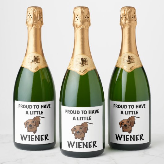 Daschund    sparkling wijnetiket (Flessen)