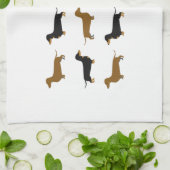 Daschund Theedoek (Gevouwen)