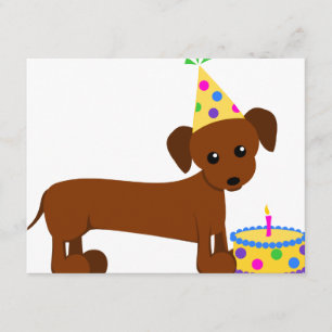 DaschundBDay Kaart