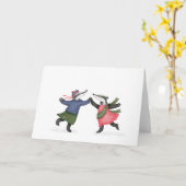 Dasdas kaartje met een afbeelding van een das op e kaart (Gele Bloem)