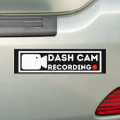 dash cam opname bumpersticker (Op auto)