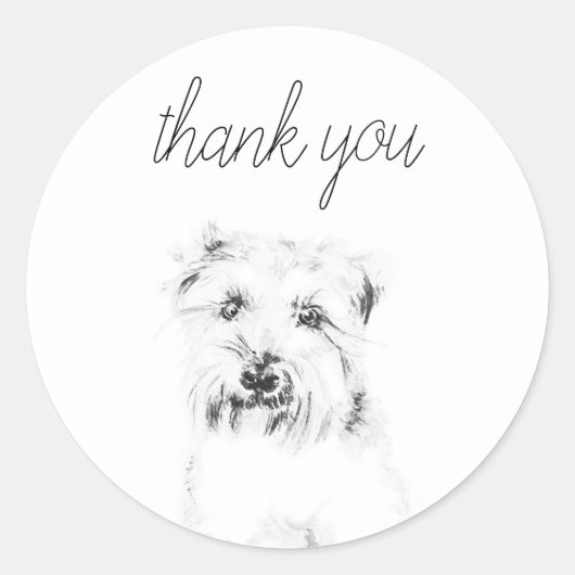Dash de Hond Ronde Sticker (Voorkant)