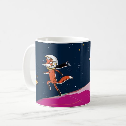 Dash l'astronaute Fox Mug (Devant gauche)