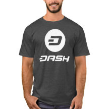 DASH - Mannen Basic T-Shirt - CHARCOAL - Crypto