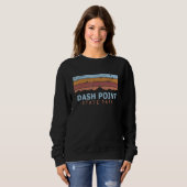 Dash Point State Park Washington Retro Cool Trui (Voorkant volledig)