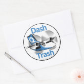 Dash Trash (Factory Livery) Ronde Sticker (Envelop)