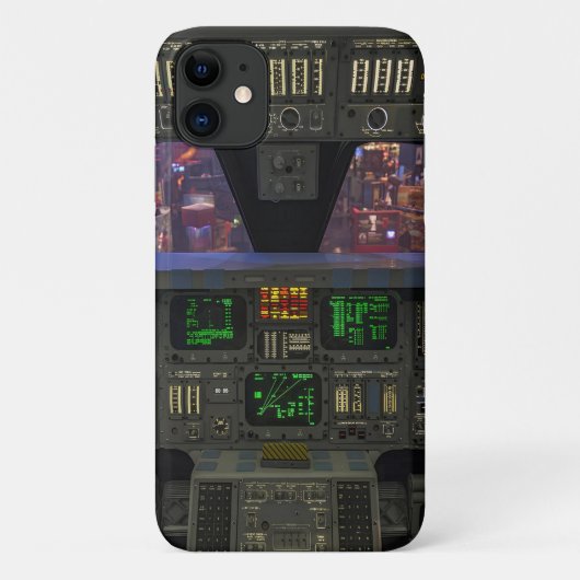 Dashboard van het luchtvaartvliegtuig Case-Mate iPhone case (Achterkant)