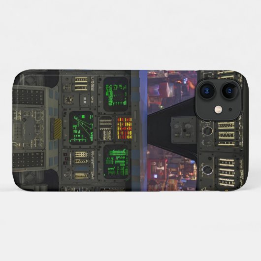 Dashboard van het luchtvaartvliegtuig Case-Mate iPhone case (Achterkant (horizontaal))