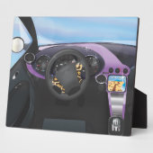 Dashboard van sportauto fotoplaat (Zijkant)