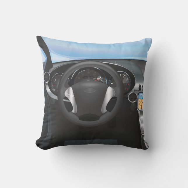 Dashboard van sportauto kussen (Voorkant)