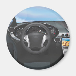 Dashboard van sportauto magneet