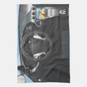 Dashboard van sportauto theedoek (Verticaal)