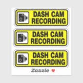Dashcam In Auto Camera Opname Sticker (Vel)